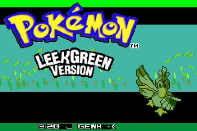 Pokemon Leek Green