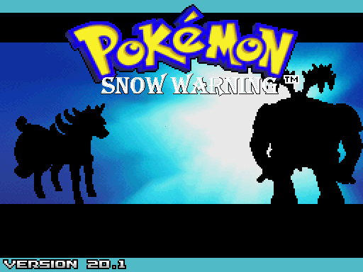 Pokemon Snow Warning
